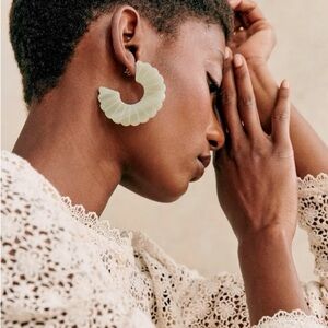 Sezane Green Sandy Earrings